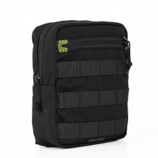 Утилитарный подсумок УП2 “Сховник” (16×19×6 см | Вертикальный | Черный) ТМ Баллистика