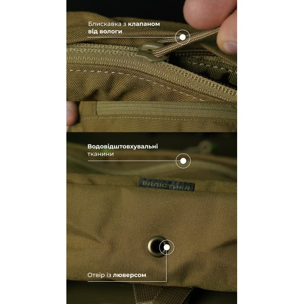 Утилитарный подсумок "Припасник" (Горизонтальный | 16,5 х 27,5 см | Койот) ТМ Баллистика - 103071501 Утилитарный подсумок "Припасник" (Горизонтальный | 16,5 х 27,5 см | Койот) ТМ Баллистика - 103071501