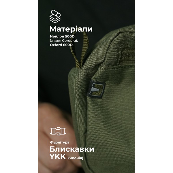 Утилитарный подсумок "Припасник" (Горизонтальный | 16,5 х 27,5 см | Олива) ТМ Баллистика - 103071502 Утилитарный подсумок "Припасник" (Горизонтальный | 16,5 х 27,5 см | Олива) ТМ Баллистика - 103071502