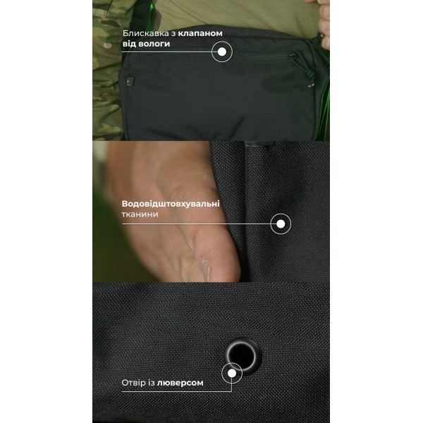 Утилитарный подсумок "Припасник" (Горизонтальный | 16,5 х 27,5 см | Черный) ТМ Баллистика - 103071506