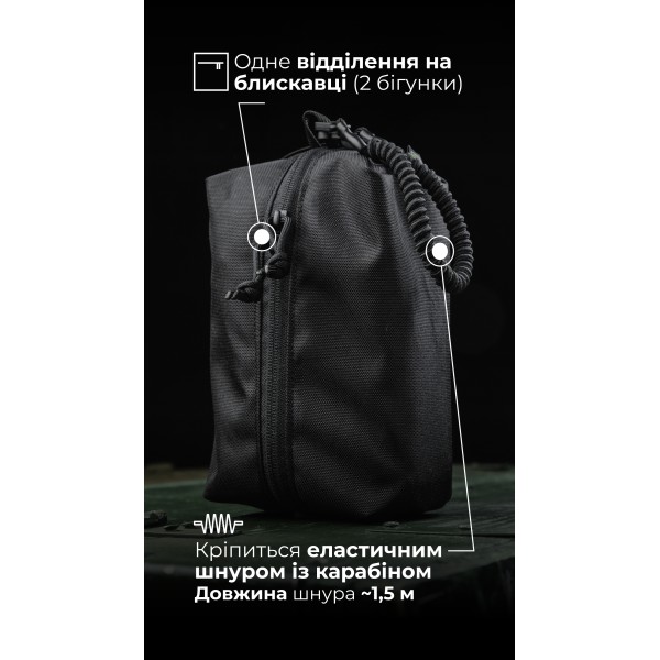 Підсумок-органайзер “Крамник” (З тренчиком | Чорний) ТМ Балістика - 103072106 Підсумок-органайзер “Крамник” (З тренчиком | Чорний) ТМ Балістика - 103072106