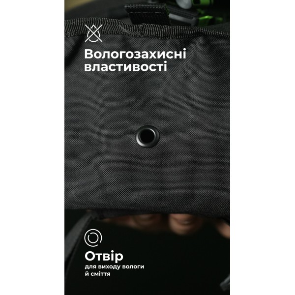 Подсумок под противогаз "Ветровик" (Черный) ТМ Баллистика - 103110306 Подсумок под противогаз "Ветровик" (Черный) ТМ Баллистика - 103110306