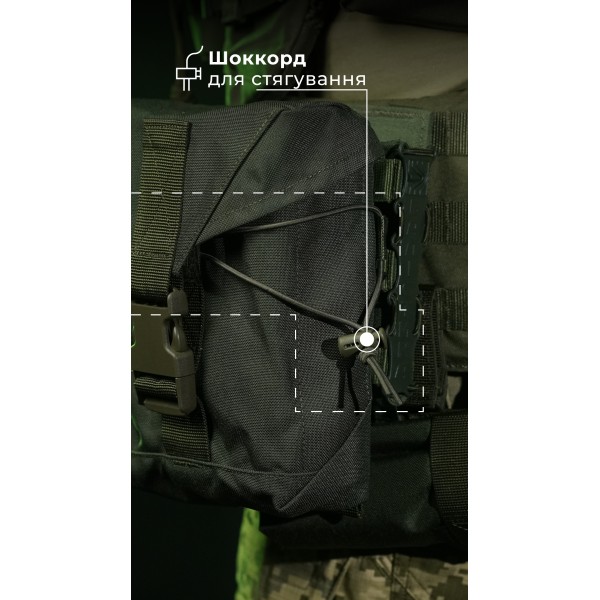 Підсумок для короба під кулемет М249 "Стрічник" (Олива) ТМ Балістика - 103130102 Підсумок для короба під кулемет М249 "Стрічник" (Олива) ТМ Балістика - 103130102