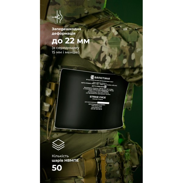 Балістичний пакет (2 клас | 20×30 см | 475 г | НВМПЕ ✡ Ізраїль) ТМ Балістика - 3574617 Балістичний пакет (2 клас | 20×30 см | 475 г | НВМПЕ ✡ Ізраїль) ТМ Балістика - 3574617