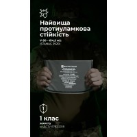 Балістичний пакет для напашника "Ладник" (1 клас | 23×16 см | 210 г | НВМПЕ ✡ Ізраїль) ТМ Балістика