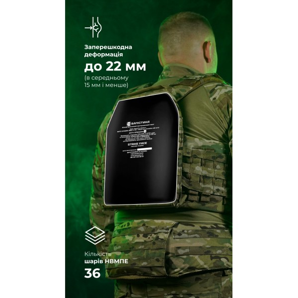 Балістичний пакет під бронеплиту (1 клас | M | 25×30 см | 470 г | НВМПЕ ✡ Ізраїль) ТМ Балістика - 3572648 Балістичний пакет під бронеплиту (1 клас | M | 25×30 см | 470 г | НВМПЕ ✡ Ізраїль) ТМ Балістика - 3572648