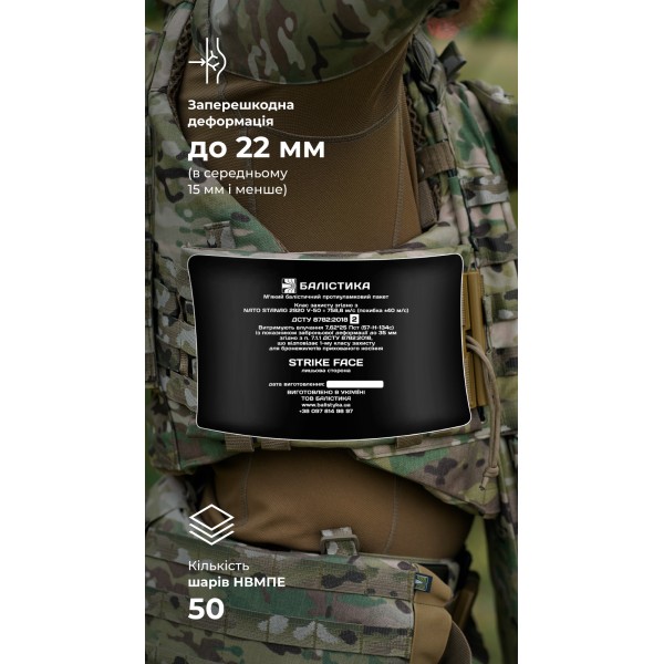 Баллистический пакет (2 класс | 15×25 см | 300 г | СВМПЭ ✡ Израиль) ТМ Баллистика - 3575381 Баллистический пакет (2 класс | 15×25 см | 300 г | СВМПЭ ✡ Израиль) ТМ Баллистика - 3575381