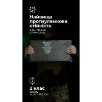 Баллистический пакет (2 класс | 20×40 см | 655 г | НВМПЭ ✡ Израиль) ТМ Баллистика