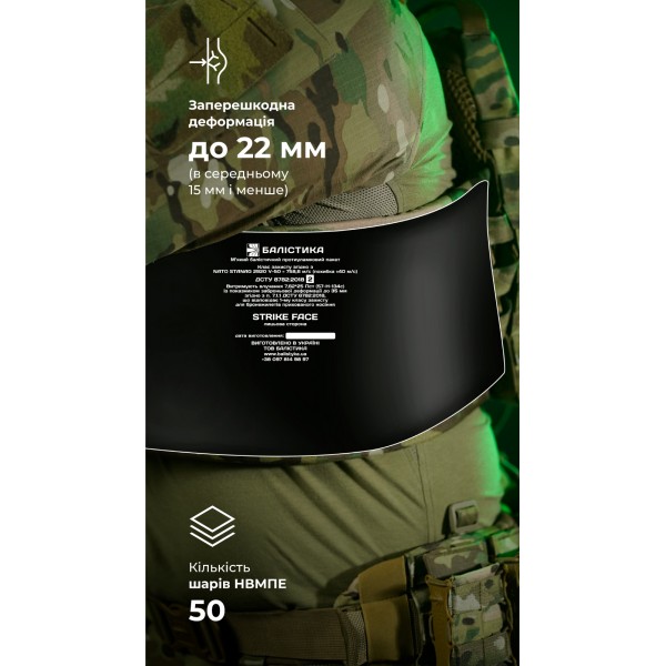 Баллистический пакет (2 класс | 20×40 см | 655 г | НВМПЭ ✡ Израиль) ТМ Баллистика - 105021602