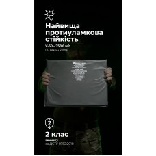 Баллистический пакет для тактического коврика XL (2 класс | 39,5×29,5 см | 975 г | СВМПЭ ✡ Израиль) ТМ Баллистика