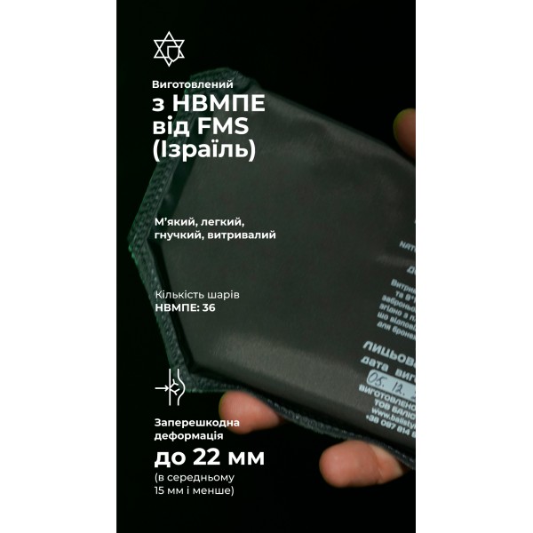 Баллистический пакет для напашника Agilite (1 класс | 21×10 см | 125 г | СВМПЭ ✡ Израиль) ТМ Баллистика - 1050402
