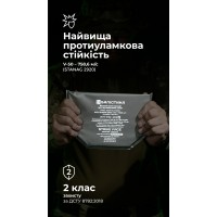 Баллистический пакет для напашника WAS (2 класс | 20×13 см | 200 г | СВМПЭ ✡ Израиль) ТМ Баллистика