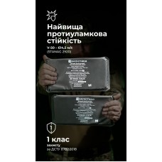 Баллистические пакеты к камербандам WAS LPC (1 класс | M | 25×13 см | 2 шт. | 390 г | НВМПЭ ✡ Израиль) ТМ Баллистика