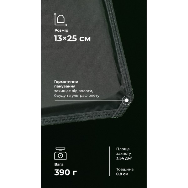 Баллистические пакеты к камербандам WAS LPC (1 класс | M | 25×13 см | 2 шт. | 390 г | НВМПЭ ✡ Израиль) ТМ Баллистика - 1050416