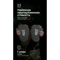 Балістичні пакети в наколінники для бойових штанів Crye Precision G3 (1 клас | 27×18 см | 2 шт. | 250 г) ТМ Балістика