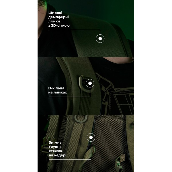 Тактический рюкзак “Р1М1” (26 л | Олива) ТМ Баллистика - 3574543