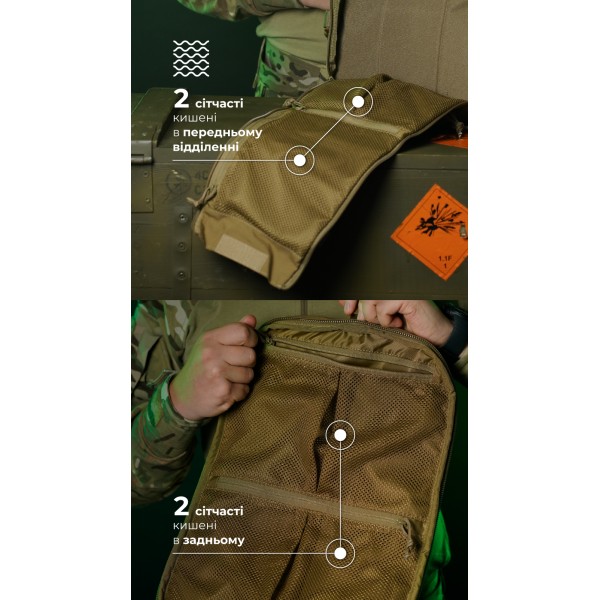 Штурмовой рюкзак «Штормар» (21 л | Койот) ТМ Баллистика - 106011101