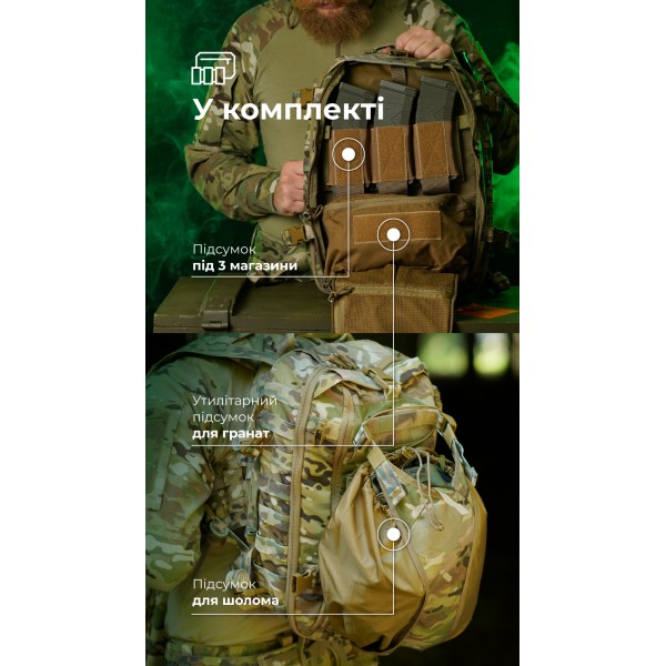 Штурмовой рюкзак «Штормар» (21 л | Мультикам неоригинальный) ТМ Баллистика - 106011104