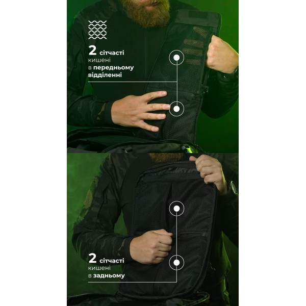 Штурмовой рюкзак «Штормар» (21 л | Черный) ТМ Баллистика - 106011106