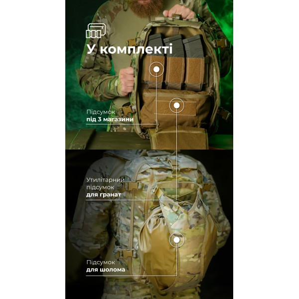 Штурмовой рюкзак «Штормар» (21 л | Мультикам) ТМ Баллистика - 106011108 Штурмовой рюкзак «Штормар» (21 л | Мультикам) ТМ Баллистика - 106011108