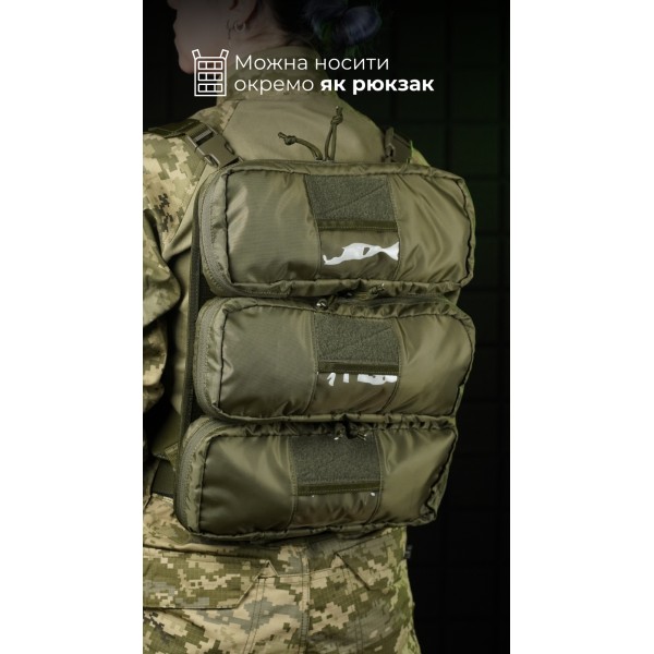 Медичний рюкзак "Ворожбит" (19 л | Олива) ТМ Балістика - 106011202 Медичний рюкзак "Ворожбит" (19 л | Олива) ТМ Балістика - 106011202