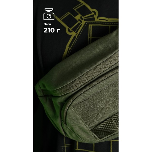 Сумка-бананка "Саква" (Розмір М | Олива) ТМ Балістика - 106021002 Сумка-бананка "Саква" (Розмір М | Олива) ТМ Балістика - 106021002