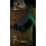 Сумка-бананка "Саква" (Розмір L  | Чорний) ТМ Балістика