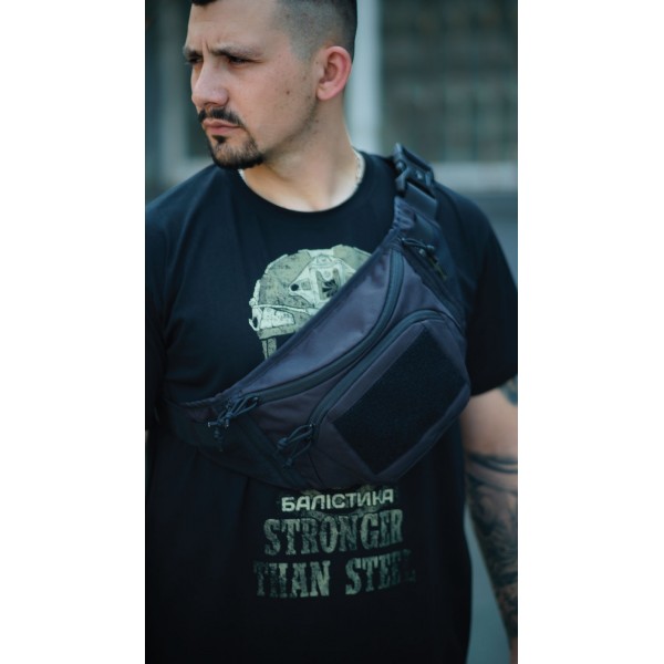 Сумка-бананка "Саква" (Розмір L | Чорний) ТМ Балістика - 106021106 Сумка-бананка "Саква" (Розмір L | Чорний) ТМ Балістика - 106021106