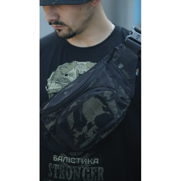 Сумка-бананка "Саква" (Розмір L | Чорний мультикам) ТМ Балістика - 106021109 Сумка-бананка "Саква" (Розмір L | Чорний мультикам) ТМ Балістика - 106021109