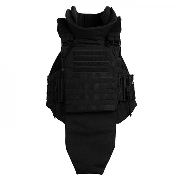 Полегшений бронежилет "Сармат" з балістичним протиуламковим пакетом 1 класу захисту (Чорний) - 3576432