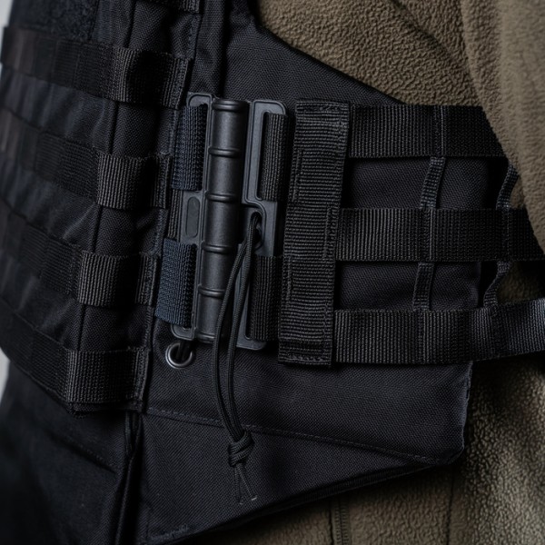 Полегшений бронежилет "Сармат" з балістичним протиуламковим пакетом 1 класу захисту (Чорний) - 3576432