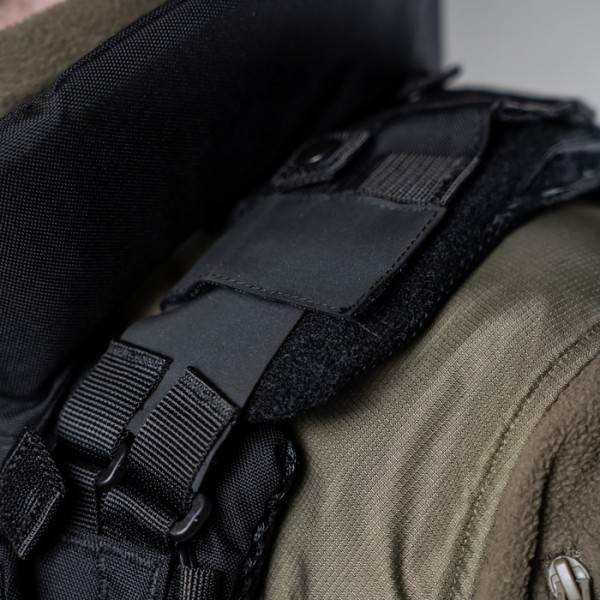 Полегшений бронежилет "Сармат" з балістичним протиуламковим пакетом 1 класу захисту (Чорний) - 3576432