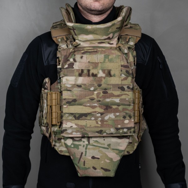 Полегшений бронежилет "Сармат" з балістичним протиуламковим пакетом 1 класу захисту (Мультикам) - 3575060