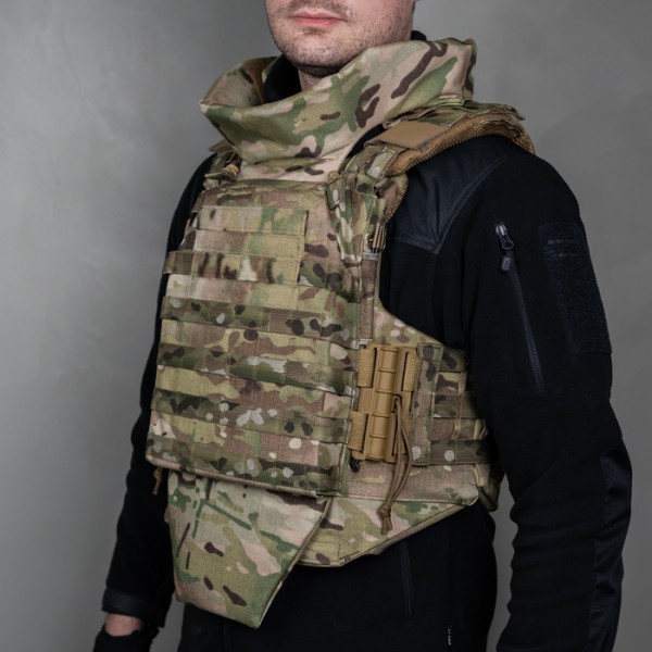 Полегшений бронежилет "Сармат" з балістичним протиуламковим пакетом 1 класу захисту (Мультикам) - 3575060