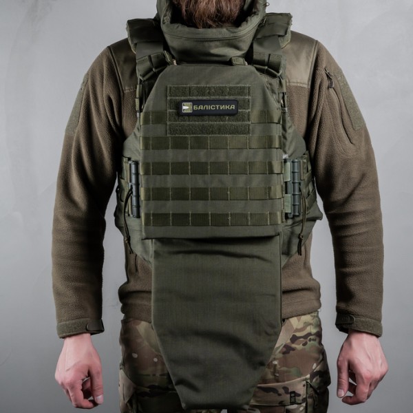 Облегченный бронежилет "Сармат L-XL" с баллистической защитой 1 класса (Олива) - 1070202