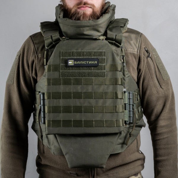 Облегченный бронежилет "Сармат L-XL" с баллистической защитой 1 класса (Олива) - 1070202