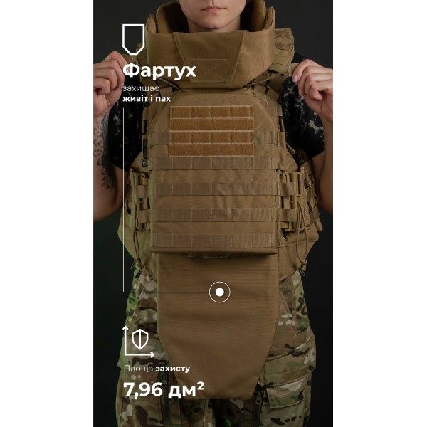 Женский бронежилет "Сармат" (1 класс защиты | под бронеплиты 25×30 см | Койот) ТМ Баллистика - 1070301 Женский бронежилет "Сармат" (1 класс защиты | под бронеплиты 25×30 см | Койот) ТМ Баллистика - 1070301