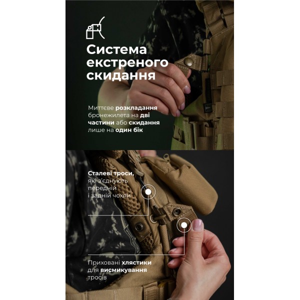 Женский бронежилет "Сармат" (1 класс защиты | под бронеплиты 25×30 см | Койот) ТМ Баллистика - 1070301 Женский бронежилет "Сармат" (1 класс защиты | под бронеплиты 25×30 см | Койот) ТМ Баллистика - 1070301