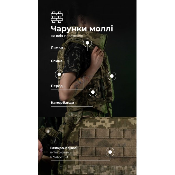 Женский бронежилет "Сармат" (1 класс защиты | под бронеплиты 25×30 см | ММ-14) ТМ Баллистика - 1070307 Женский бронежилет "Сармат" (1 класс защиты | под бронеплиты 25×30 см | ММ-14) ТМ Баллистика - 1070307