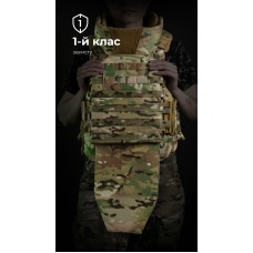 Жіночий бронежилет "Сармат" (1 клас захисту | під бронеплити 25х30 см | Мультикам) ТМ Балістика