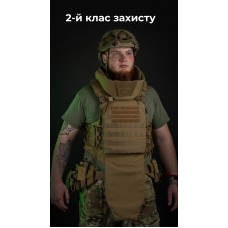 Бронежилет "Сармат" (S-L | 2 клас захисту | під бронеплити 25х30 см | Койот) ТМ Балістика