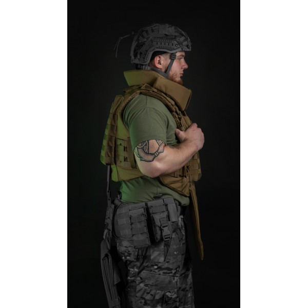 Бронежилет "Сармат" (S-L | 2 клас захисту | під бронеплити 25х30 см | Койот) ТМ Балістика - 1070401