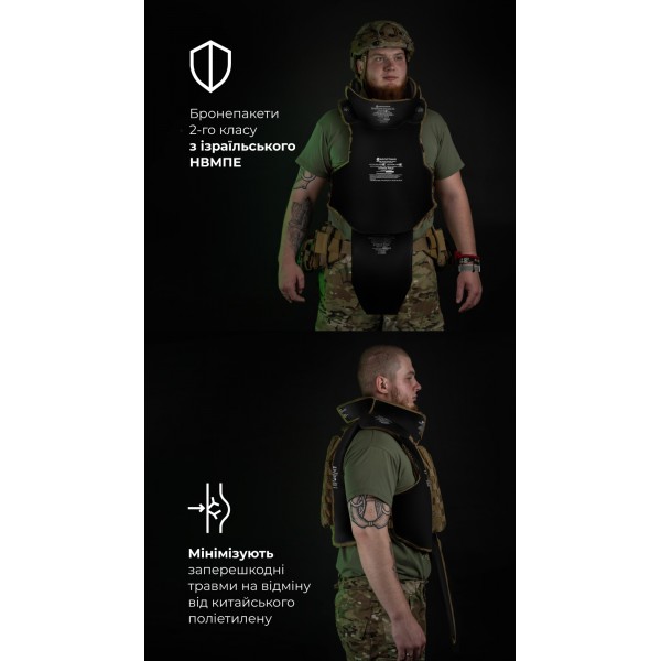 Бронежилет "Сармат" (S-L | 2 клас захисту | під бронеплити 25х30 см | Койот) ТМ Балістика - 1070401
