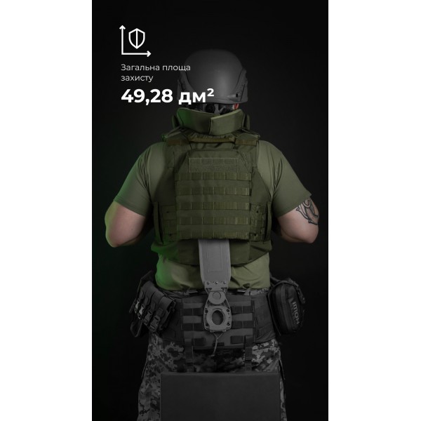 Бронежилет "Сармат" (S-L | 2 класс защиты | под бронеплиты 25х30 см | Олива) ТМ Баллистика - 1070402 Бронежилет "Сармат" (S-L | 2 класс защиты | под бронеплиты 25х30 см | Олива) ТМ Баллистика - 1070402