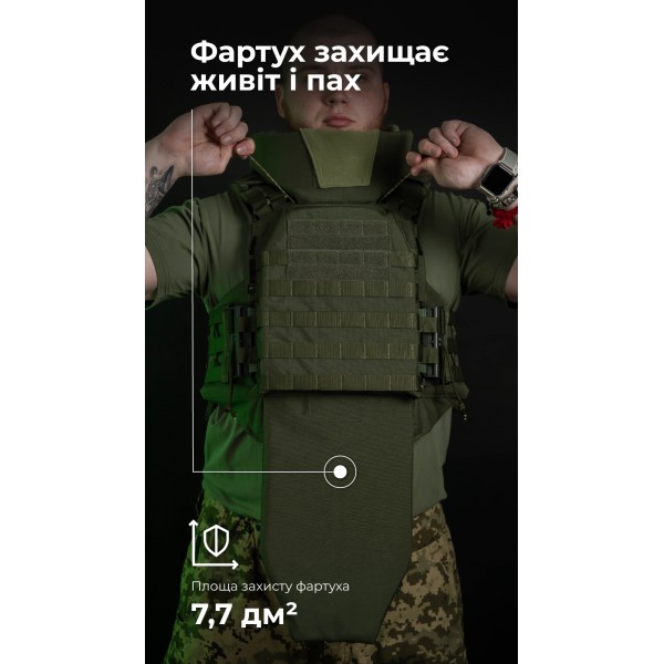Бронежилет "Сармат" (S-L | 2 класс защиты | под бронеплиты 25х30 см | Олива) ТМ Баллистика - 1070402 Бронежилет "Сармат" (S-L | 2 класс защиты | под бронеплиты 25х30 см | Олива) ТМ Баллистика - 1070402