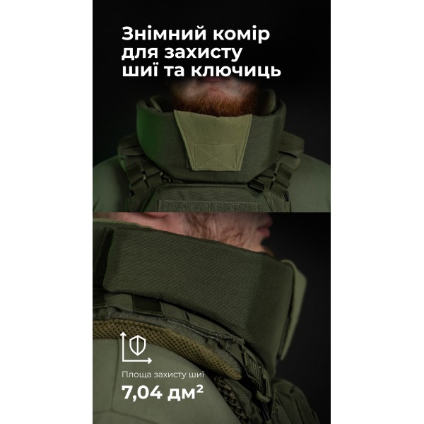 Бронежилет "Сармат" (S-L | 2 класс защиты | под бронеплиты 25х30 см | Олива) ТМ Баллистика - 1070402 Бронежилет "Сармат" (S-L | 2 класс защиты | под бронеплиты 25х30 см | Олива) ТМ Баллистика - 1070402