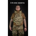 Бронежилет "Сармат" (S-L | 2 класс защиты | под бронеплиты 25х30 см | Мультикам неоригинальный) ТМ Баллистика