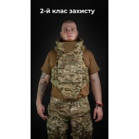 Бронежилет "Сармат" (S-L | 2 класс защиты | под бронеплиты 25х30 см | Мультикам неоригинальный) ТМ Баллистика
