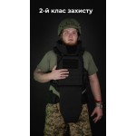 Бронежилет "Сармат" (S-L | 2 класс защиты | под бронеплиты 25х30 см | Черный) ТМ Баллистика