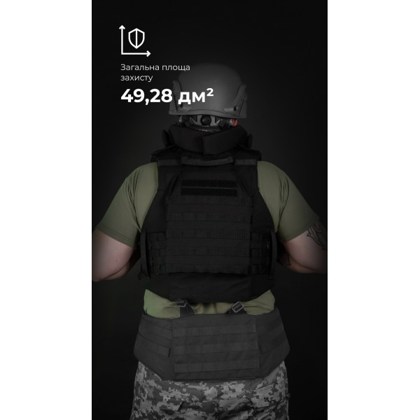 Бронежилет "Сармат" (S-L | 2 класс защиты | под бронеплиты 25х30 см | Черный) ТМ Баллистика - 1070406 Бронежилет "Сармат" (S-L | 2 класс защиты | под бронеплиты 25х30 см | Черный) ТМ Баллистика - 1070406